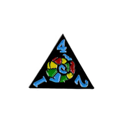 LPG Dice RPG Set Inscripted Dragon Rainbow