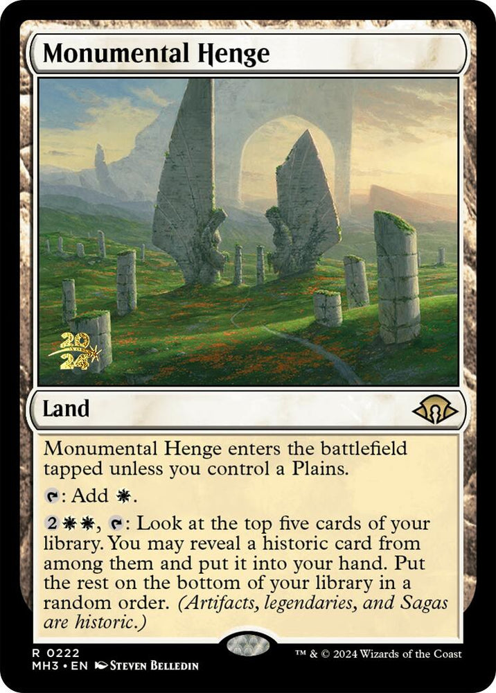 Monumental Henge [Modern Horizons 3 Prerelese Promos]