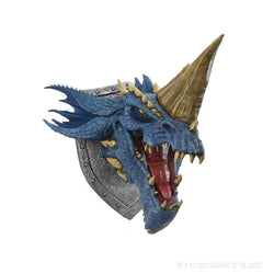 D&D Blue Dragon Head Trophy Plaque