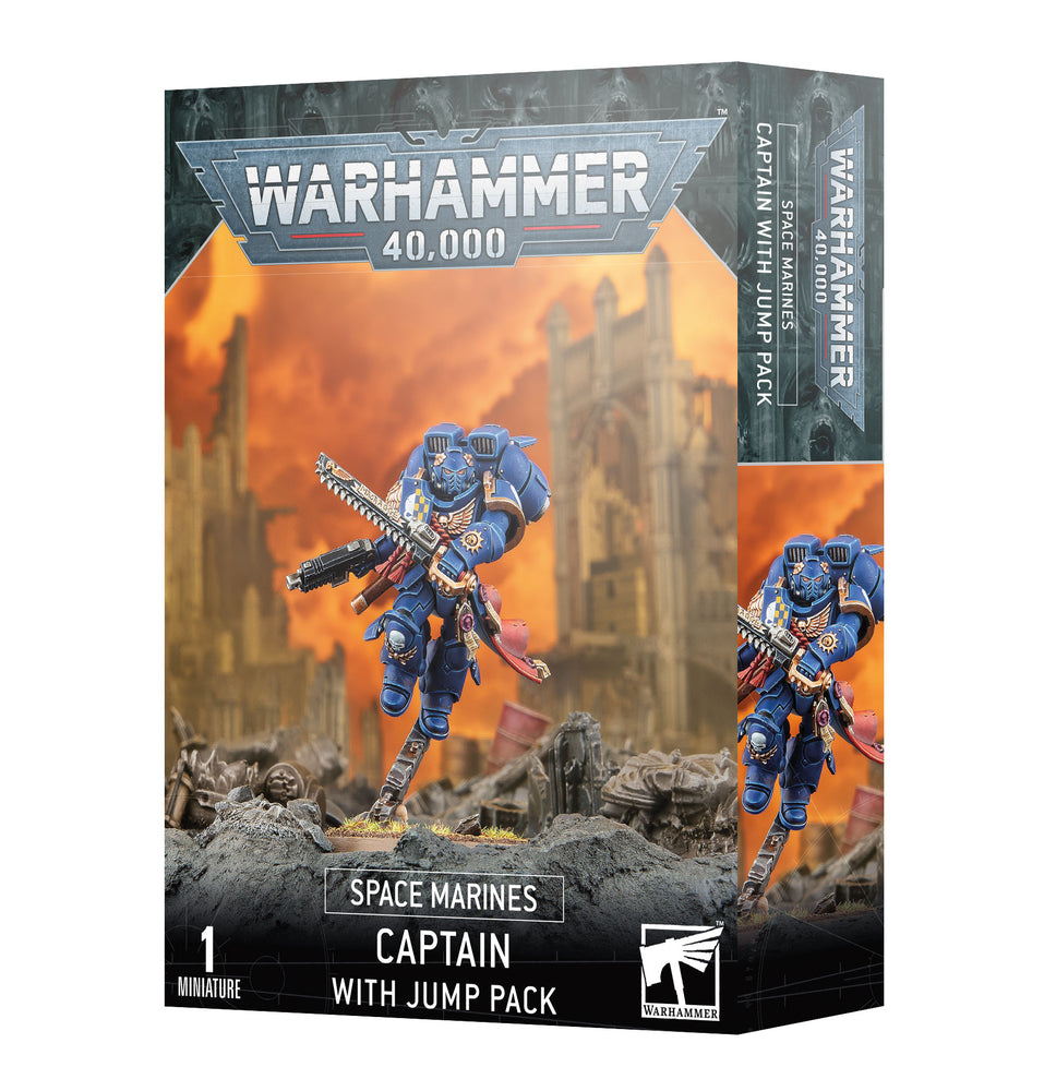 48-17 Warhammer 40k: Space Marines: Captain with Jump Pack