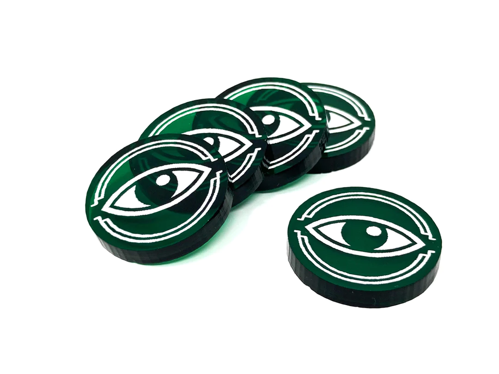 Aetherworks X-Wing Focus Token (10) - Florescent Green