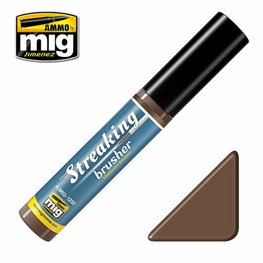 Ammo by MIG Streaking Brushers: Medium Brown