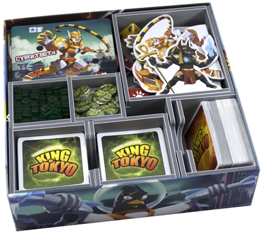 Folded Space Game Inserts - King of Tokyo and King of New York - Board Game Organiser