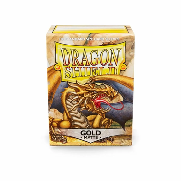Sleeves - Dragon Shield - Box 100 - Gold Matte