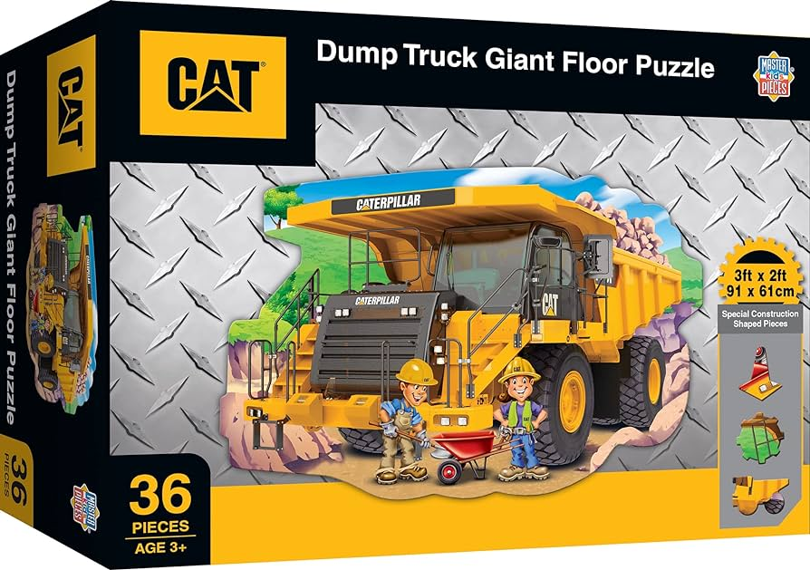 Damaged] Masterpieces Puzzle CAT Caterpillar Floor Puzzle 36 pieces