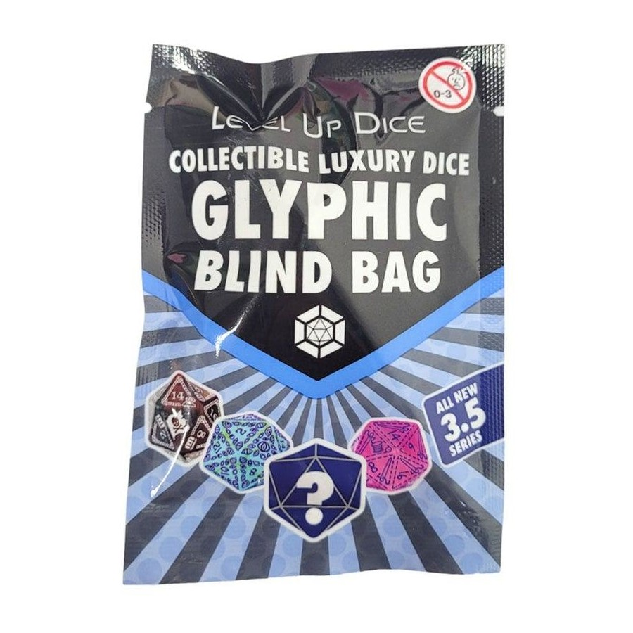 Level Up Dice - Glyphic Blind Bag 3.5 Display (D20's)