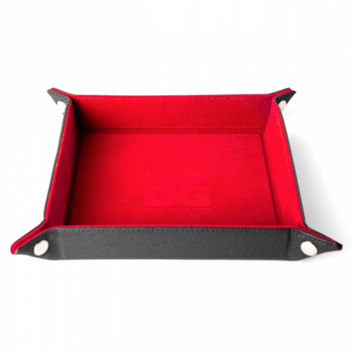 MDG Velvet Folding Dice Tray - Red (10"x10")