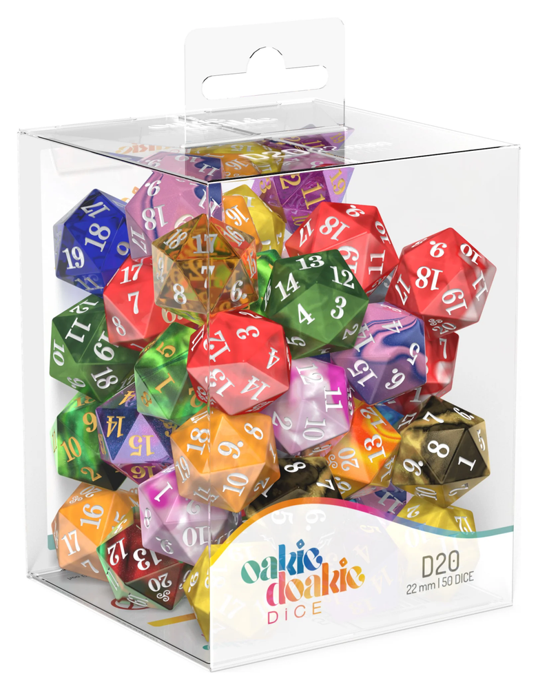 Oakie Doakie Dice D20 Spindown Retail Pack 22mm