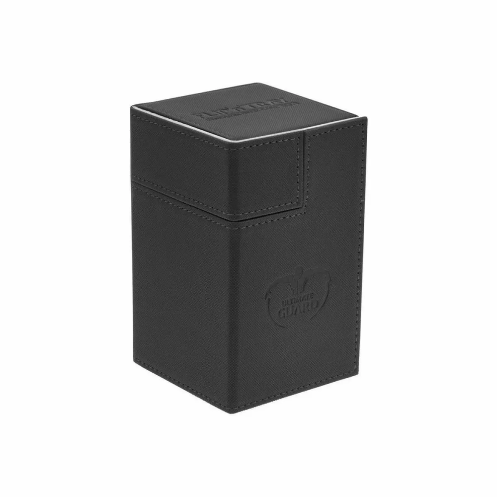 Ultimate Guard Flip n Tray Deck Case 100+ Standard Size XenoSkin Black Deck Box