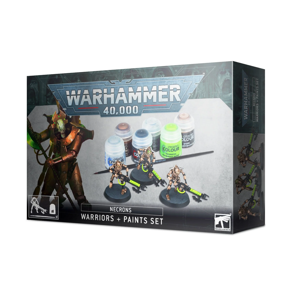 60-69 Warhammer 40k: Necrons Warriors + Paint Set