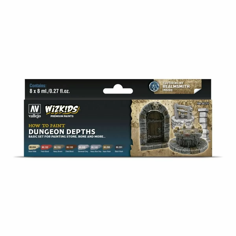 Wizkids Vallejo Paints: Dungeon Depths