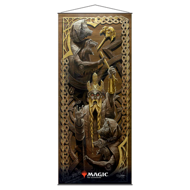 Magic the Gathering Kaldheim Wall Scroll featuring The Bears of Littjara