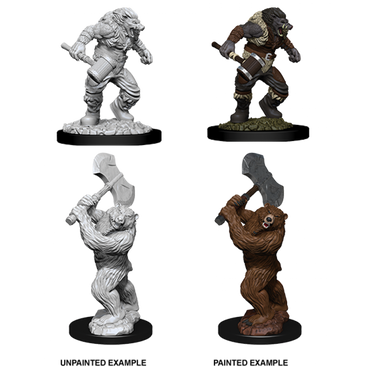 D&D Nolzurs Marvelous Unpainted Miniatures Wereboar & Werebear