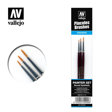 Vallejo Brushes: Painter Brush Set (0, 1 and 2)