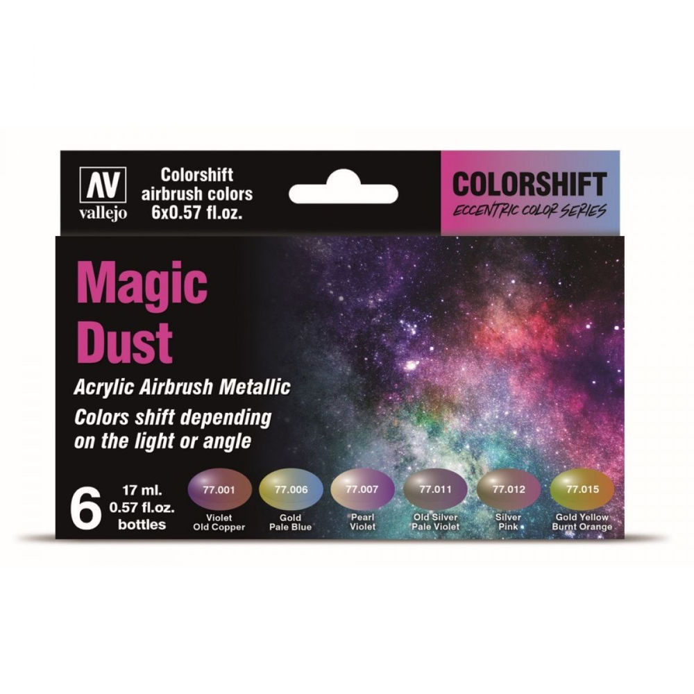 Vallejo Eccentric: Acrylic Airbrush Paint - The Shifters Magic Dust 6pk