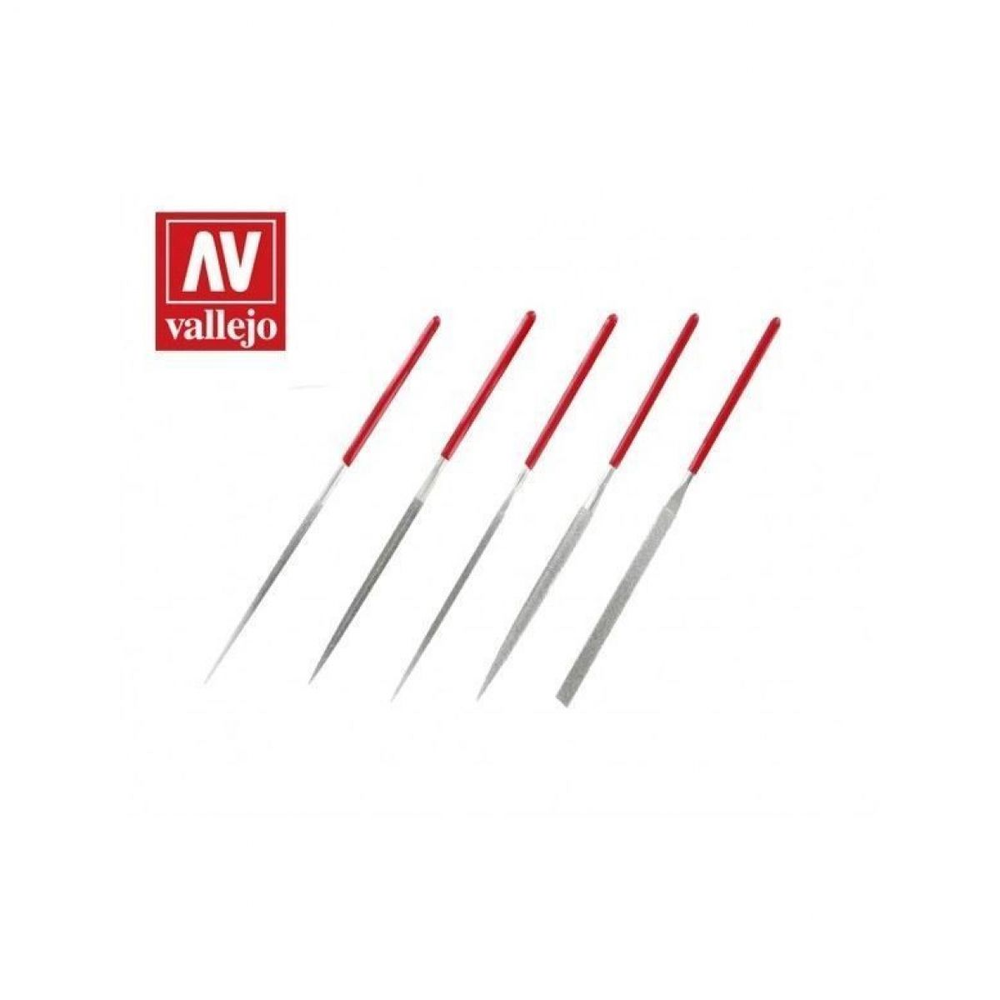 Vallejo Hobby Tools: Set of 5 Diamond Needle Files