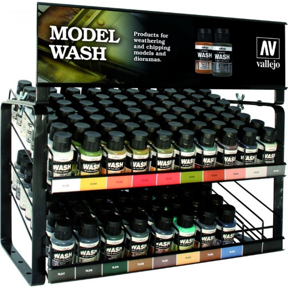 Vallejo Model Wash: Complete Range Display