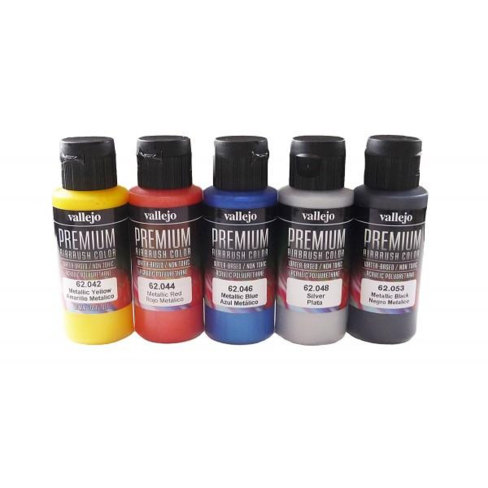 Vallejo Premium Colour: Metallic 5 Colour Set