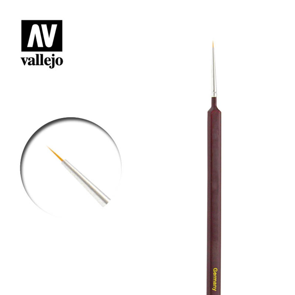 Vallejo Brushes: Precision - Round Synthetic Brush Triangular Handle No.1
