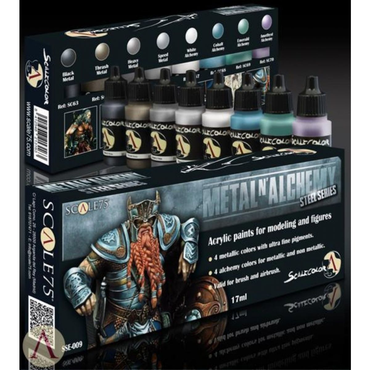 Scale 75 Scalecolor Metal n' Alchemy: Steel Paint Set