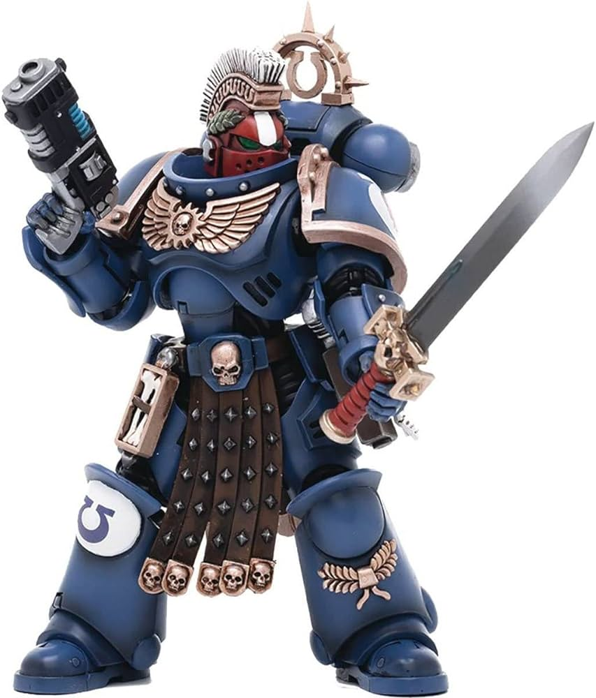 Warhammer Collectibles: Ultramarines Veteran Sergeant Icastus 1/18 Scale