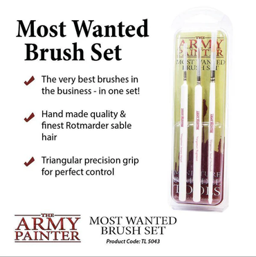 Army Painter Tools: Wargamers Most Wanted Brush Set