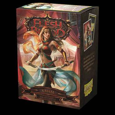 Sleeves - Dragon Shield - Box 100 - Matte Art - Flesh and Blood Kassai