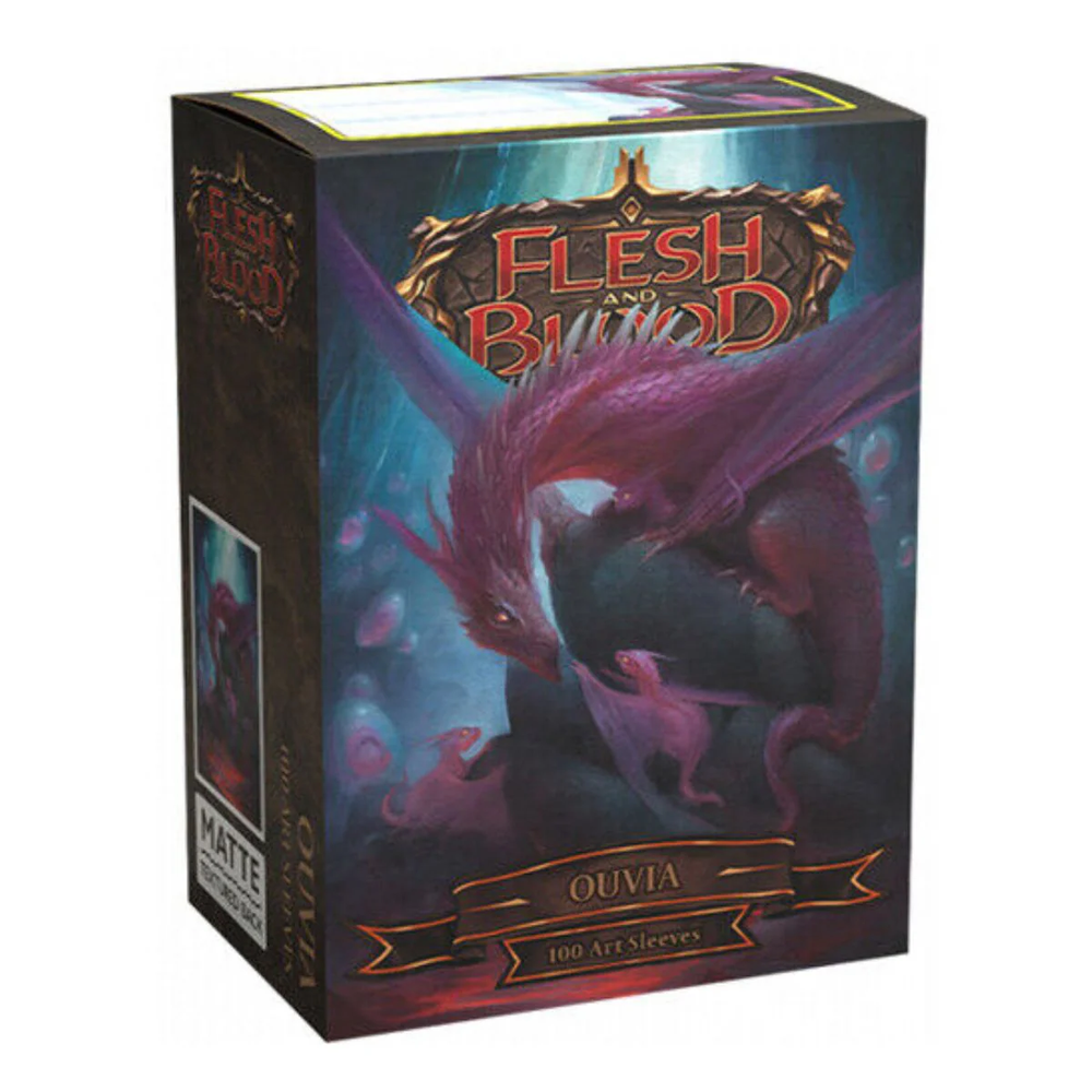 Sleeves - Dragon Shield - Box 100 - Matte Art - Flesh and Blood Ouvia