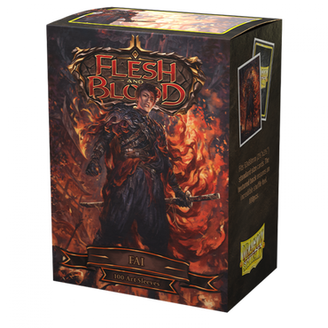 Sleeves - Dragon Shield - Box 100 - Matte Art - Flesh and Blood Uprising Fai