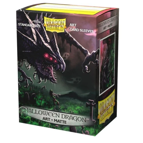 Dragon Shield Sleeves - Box 100 - MATTE Art - Halloween Dragon 2020