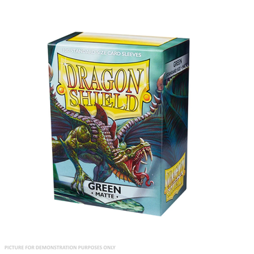 Sleeves - Dragon Shield - Box 100 - Matte Green