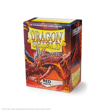 Sleeves - Dragon Shield - Box 100 - Matte Red