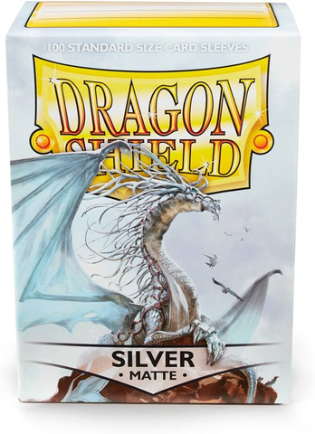 Sleeves - Dragon Shield - Box 100 - Matte Silver