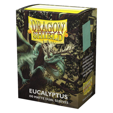 Sleeves - Dragon Shield - Box 100 - Standard Size Dual Matte Eucalyptus Green Lehel