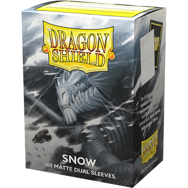 Sleeves - Dragon Shield - Box 100 - Standard Size Dual Matte Snow White Mirin