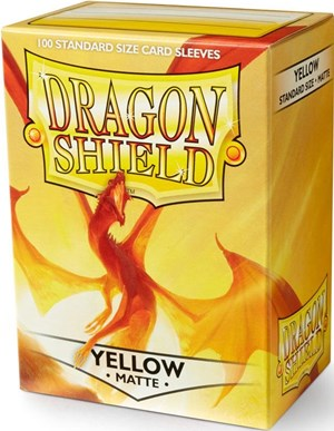 Sleeves - Dragon Shield - Box 100 - Yellow MATTE