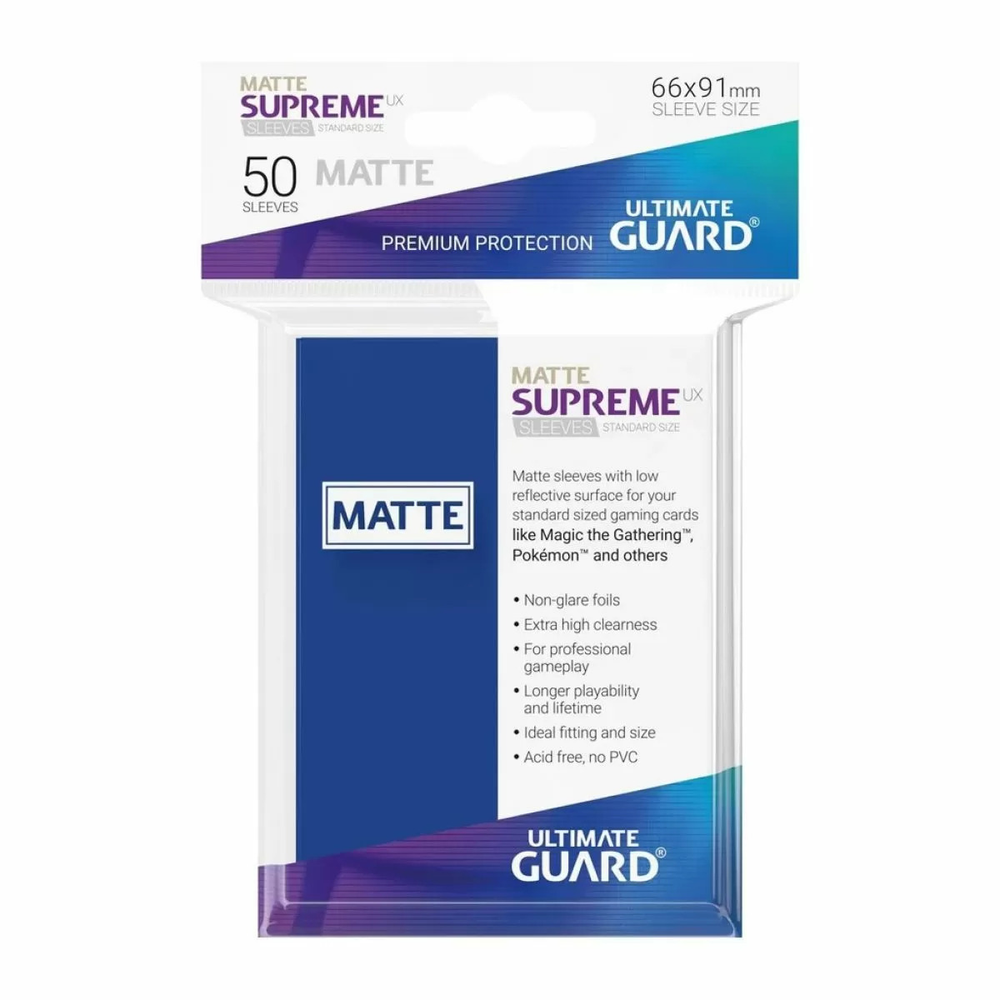 Ultimate Guard Supreme UX Sleeves Standard Size Blue (50)