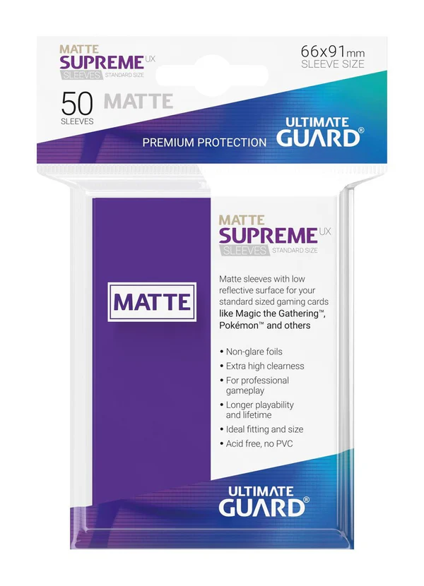 Ultimate Guard Supreme UX Sleeves Standard Size Purple (50)
