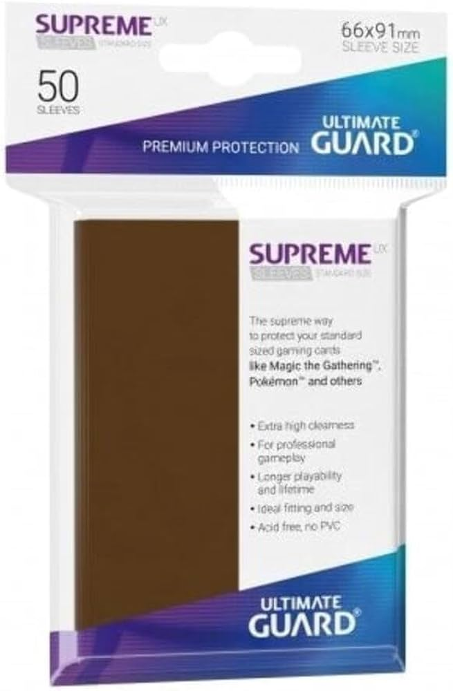 Ultimate Guard Supreme UX Sleeves Standard Size Brown (50)