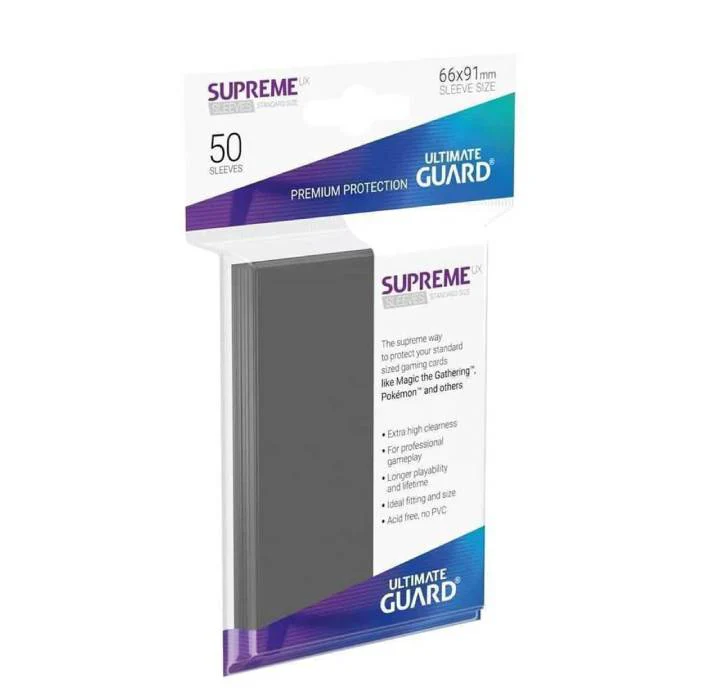 Ultimate Guard Supreme UX Sleeves Standard Size Dark Grey (50)