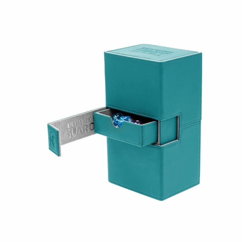 Ultimate Guard Twin Flip´n´Tray Deck Case 160+ Standard Size XenoSkin Petrol Blue Deck Box