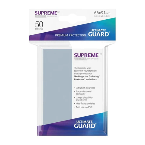 Ultimate Guard Supreme UX Sleeves Standard Size Transparent (50)