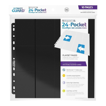 Ultimate Guard 24 Pocket QuadRow Side-Loading Pages (10) Folder