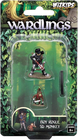 WizKids Wardlings RPG Figures Boy Rogue & Monkey