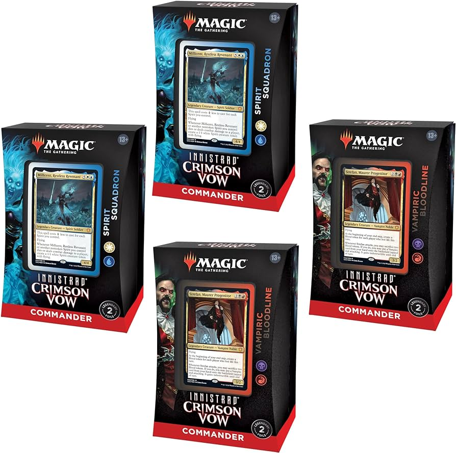 Magic the Gathering Innistrad Crimson Vow Commander Decks (4 Decks Per Display)
