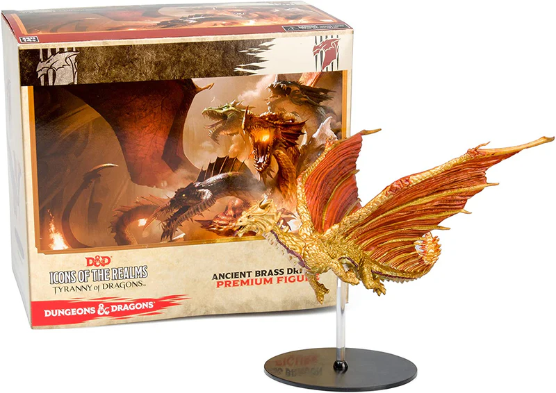 Dungeons & Dragons Fantasy Miniatures Case Incentive Huge Brass Dragon
