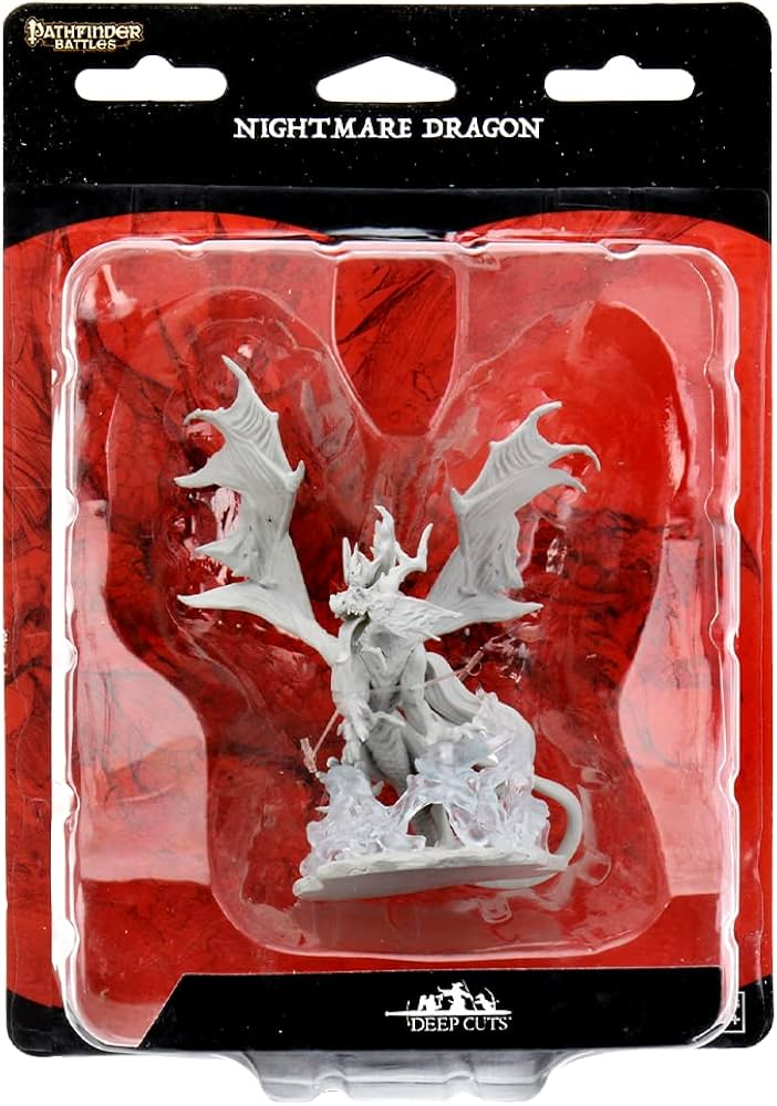 Pathfinder Deep Cuts Unpainted Miniatures Nightmare Dragon