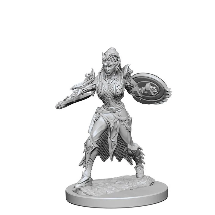 Pathfinder Deep Cuts Unpainted Miniatures Elf Female Bard