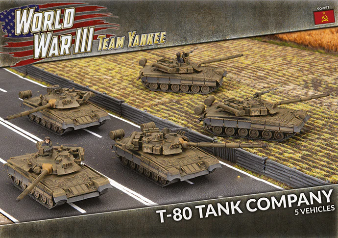 WWIII: Soviet T-80 Tank Company (x5 Plastic)