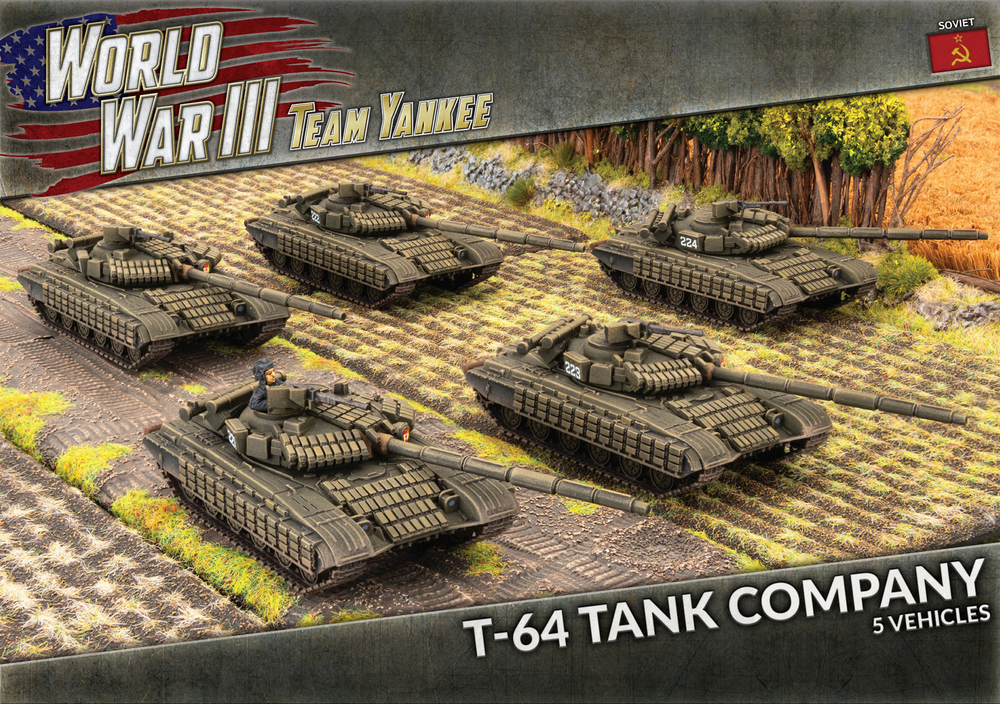 WWIII: Soviet T-64BV Tank Company (x5 Plastic)